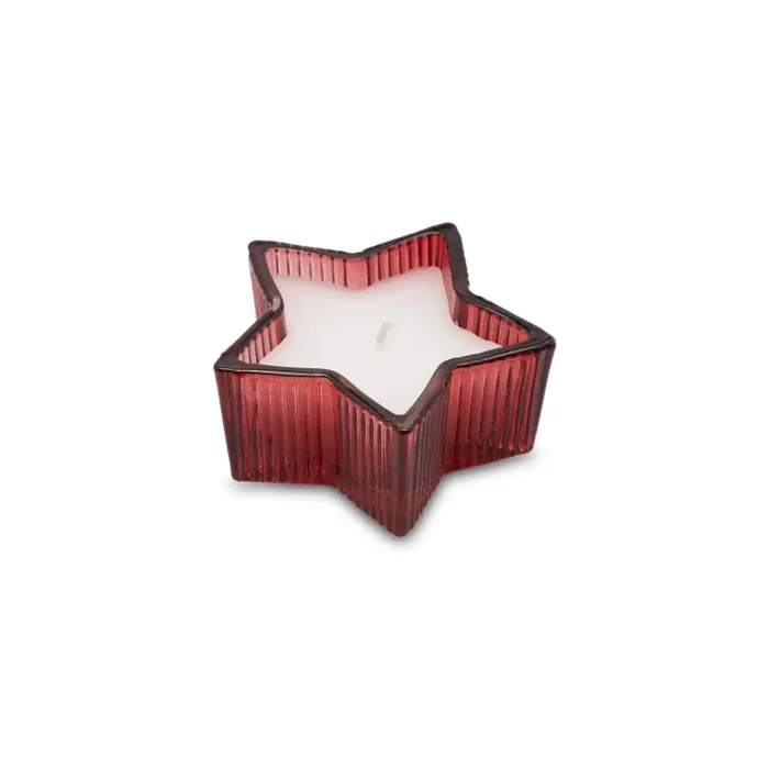 EDG Enzo De Gasperi Candela Stella H 4 Cm D 8,5 Cm Berry Fruit Scatola Regalo