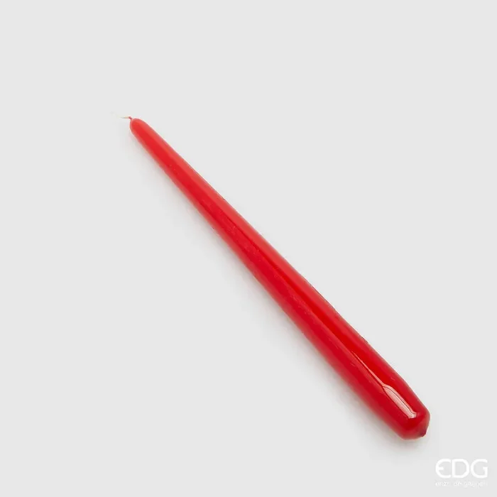 EDG Enzo De Gasperi Candela Stelo Cono H 28 Cm D 22 Mm Cf 10 Pz Red Vendita calda online