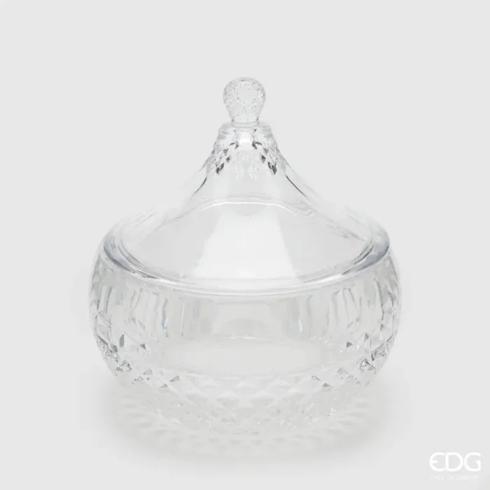 EDG Enzo De Gasperi Contenitore Coppa Bombata H18 D14 Natural Trasparente Saldi