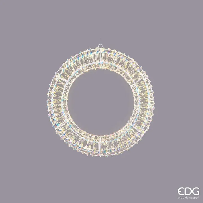 EDG Enzo De Gasperi Corona Natale Led Stripes 600 MicroLed D 50 Cm Ip 44 Natural