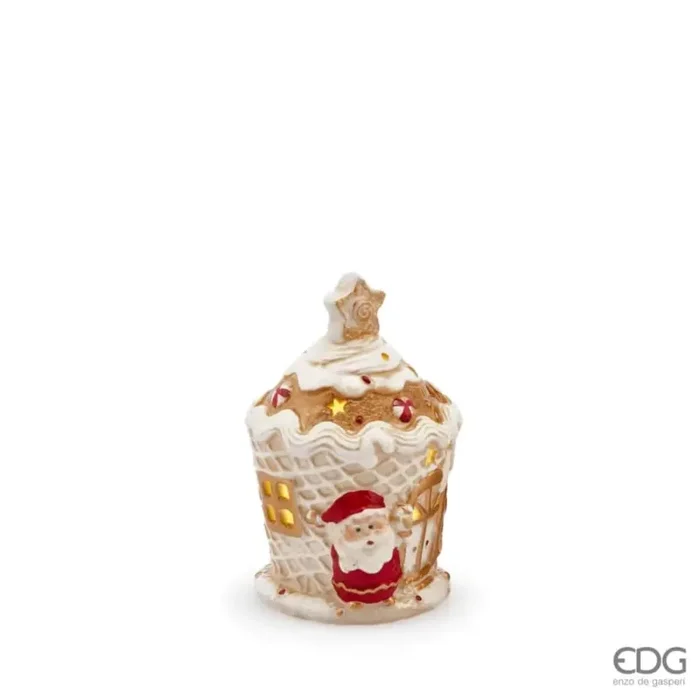 EDG Enzo De Gasperi Decorazione di Natale Coppa Gelato XMas H 13 Cm con Led Multicolor 1 Pz - immagine 2