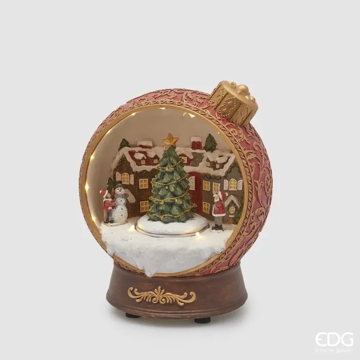 EDG Enzo De Gasperi Decoro Natale Palla XMas Musica Led H 22,5 Cm 16,5 x 18,5 Cm Multicolor Online
