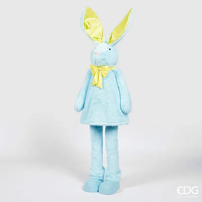 EDG Enzo De Gasperi Decoro Peluche Coniglio Dance H 155 Cm D 40 Cm Light Blue