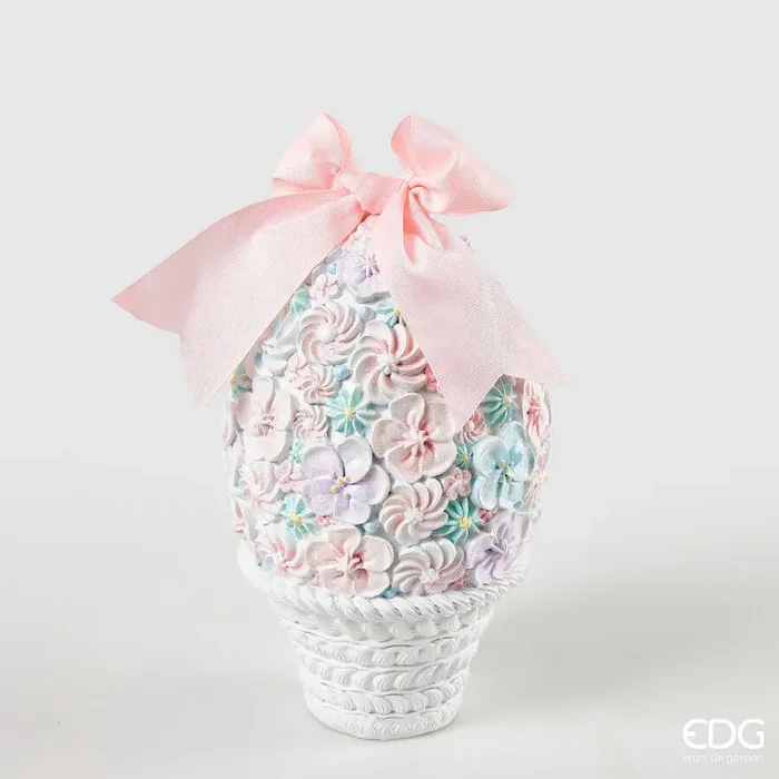 EDG Enzo De Gasperi Decoro Uovo Pasqua H 30 Cm D 16 Cm Multicolor Vendita calda online