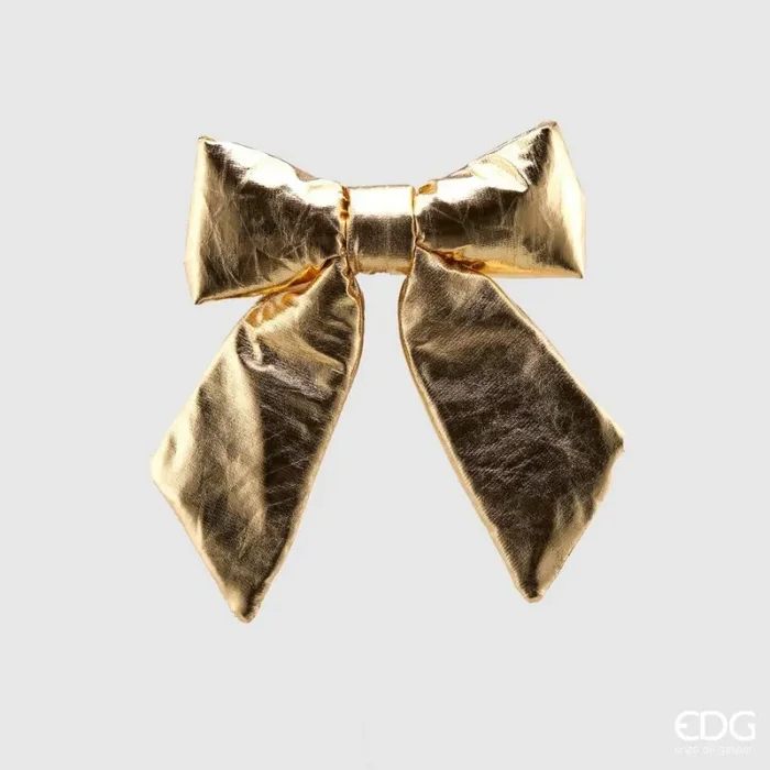 EDG Enzo De Gasperi Fiocco Natale Lamé 22 x 26 Cm Gold Saldi