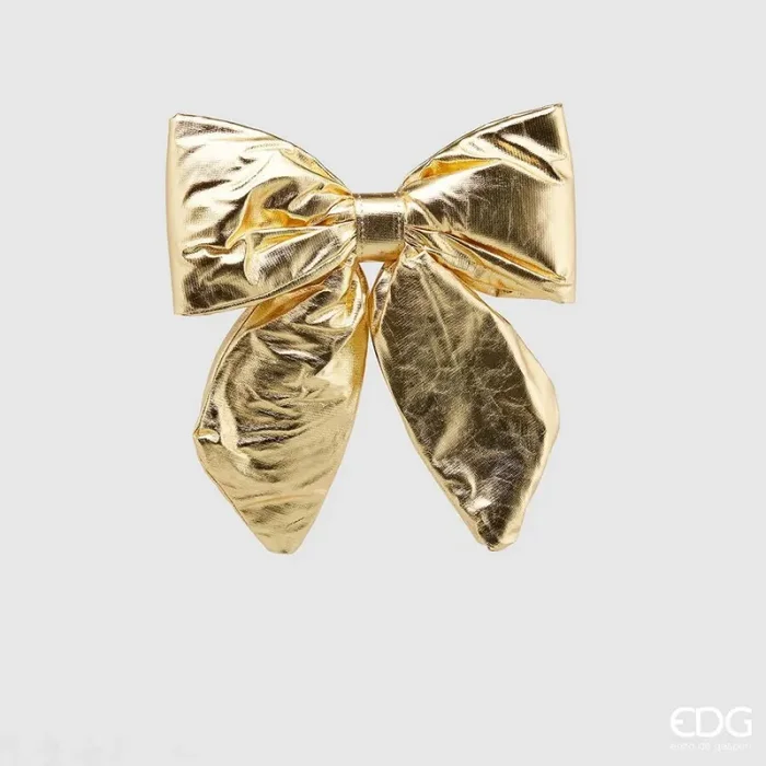 EDG Enzo De Gasperi Fiocco Natale Lamé 28 x 30 Cm Gold Moda