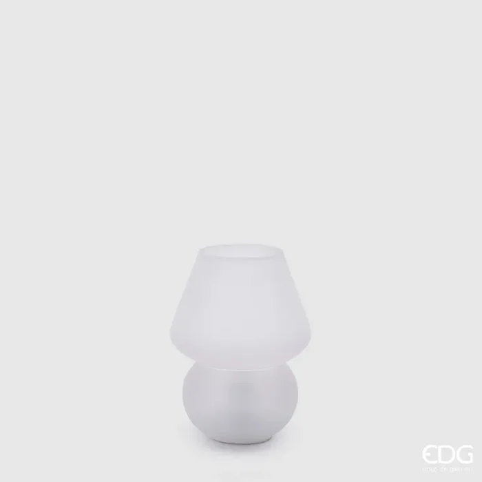 EDG Enzo De Gasperi Lampada Aura da Tavolo Usb Abatjour H 15 Cm D 12 Cm Bianco