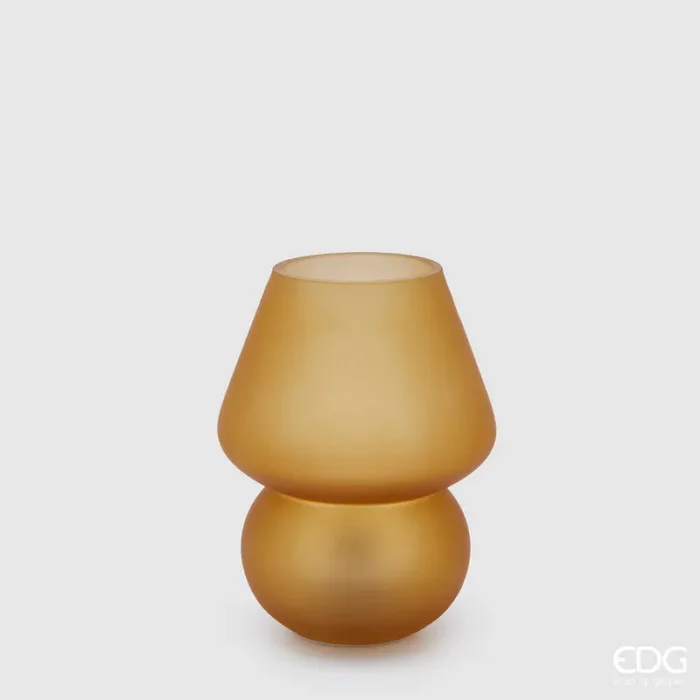 EDG Enzo De Gasperi Lampada Aura da Tavolo Usb Abatjour H 20 Cm D 15 Cm Ambra