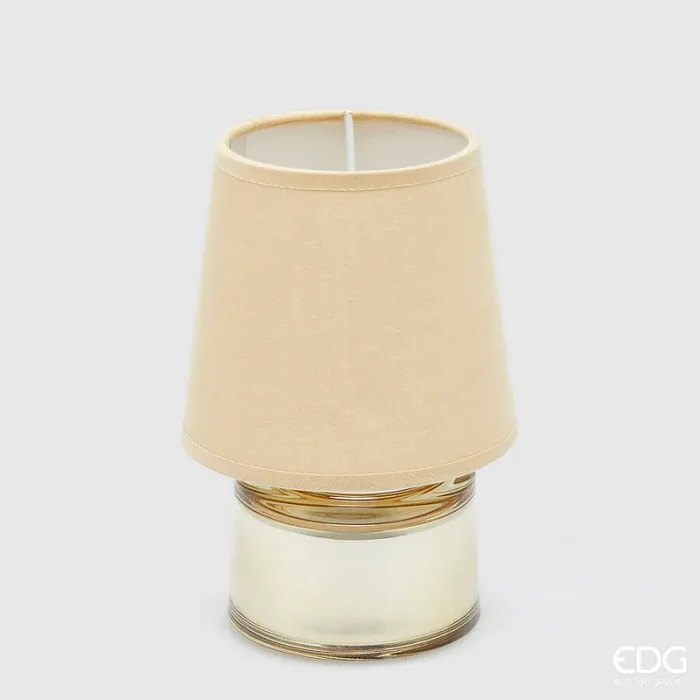 EDG Enzo De Gasperi Lampada da Tavolo Cozy H 18 Cm D 12 Cm IP 20 Champagne Scatola Regalo
