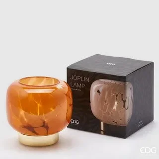 EDG Enzo De Gasperi Lampada Joplin H 14 Cm D 15,5 Cm Ambra