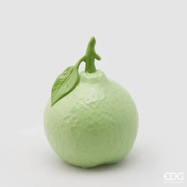 EDG Enzo De Gasperi Lime Decoro con Foglia H 19 D 14 Green Verde