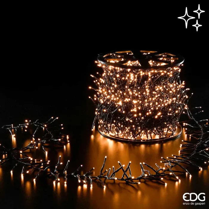 EDG Enzo De Gasperi Luci Natale MiniLed X 3.000 30 Mt Rotolo Ivory Vendita online