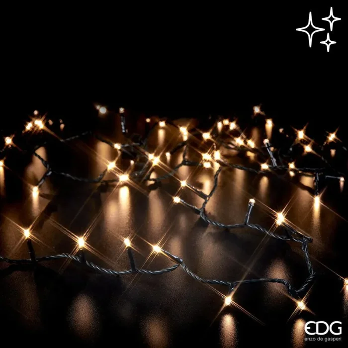 EDG Enzo De Gasperi Luci Natale MiniLed X 500 25 + 3 Mt Ivory