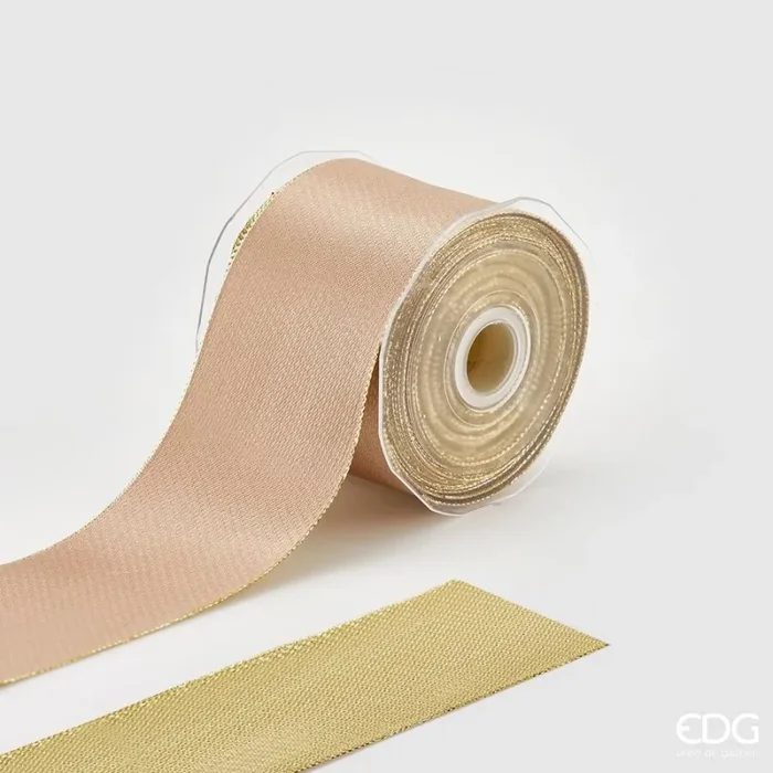 EDG Enzo De Gasperi Nastro Natale Classic 60 Mm 10 Mt 2 – Face Oro