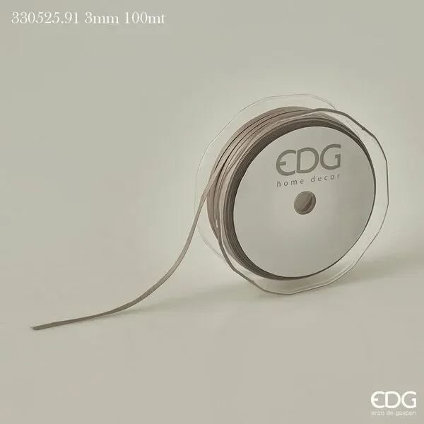 EDG Enzo De Gasperi Nastro Raso Doppio 3 Mm 100 Mt Colore Grigio