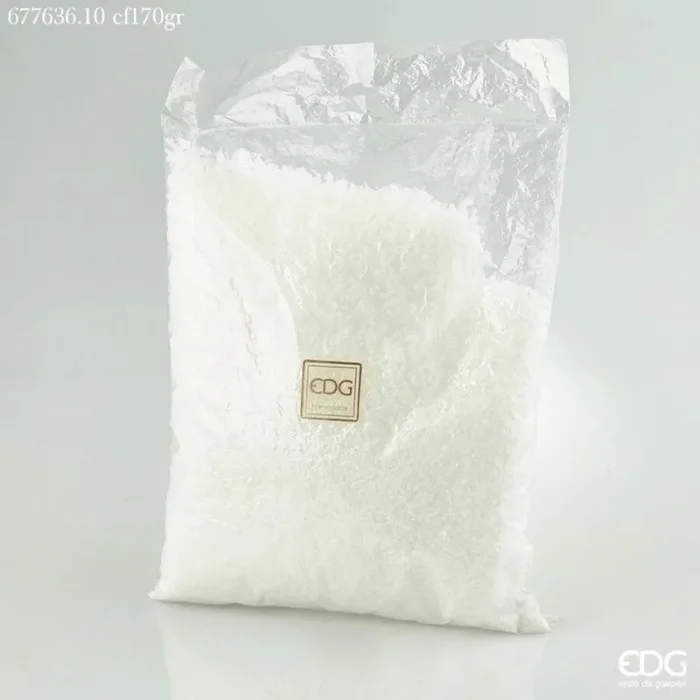 EDG Enzo De Gasperi Neve Artificiale Sbriciolata Natale 170 Gr Bianco
