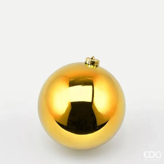 EDG Enzo De Gasperi Palla Natale Poly D 15 Cm Lucida con Polybag Gold 1 Pz