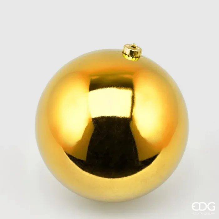 EDG Enzo De Gasperi Palla Natale Poly D 20 Cm Lucida con Polybag Gold 1 Pz