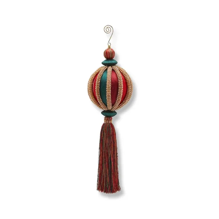 EDG Enzo De Gasperi Palla Natale Silk Zirc Meridia H32 D10 Green Red Fornitura