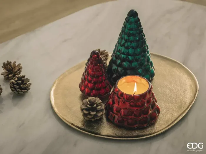 EDG Enzo De Gasperi Piatto Alluminio Irregolare D41X37 Gold