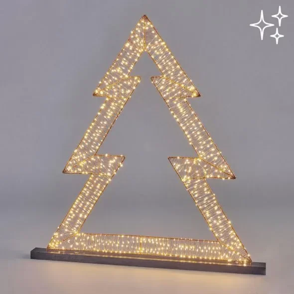 EDG Enzo De Gasperi Pino di Natale con Microled 760 con Flat H 90 Cm Ivory