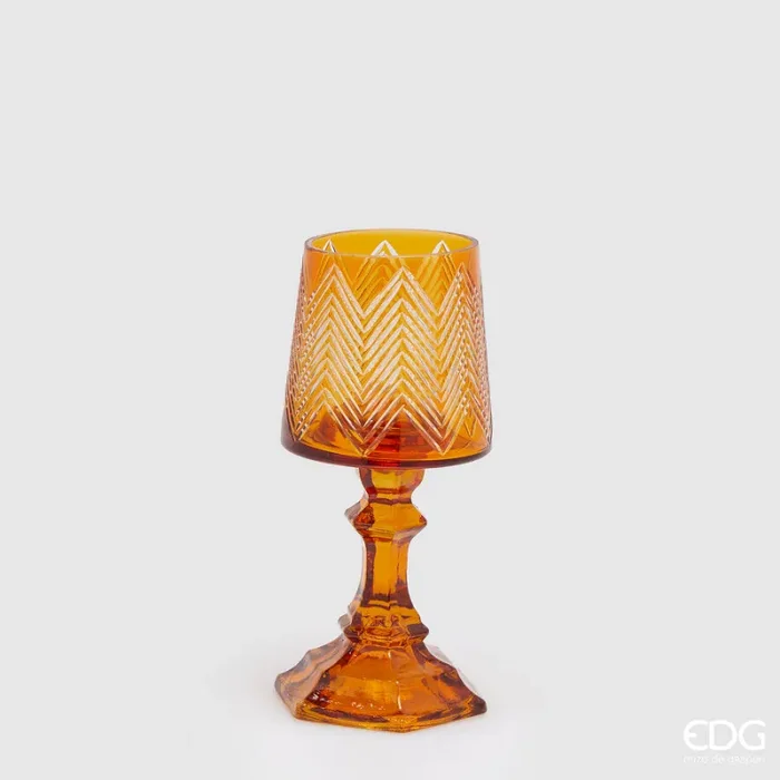 EDG Enzo De Gasperi Portacandela Abat Jour H 23 Cm D 10 Cm Giallo