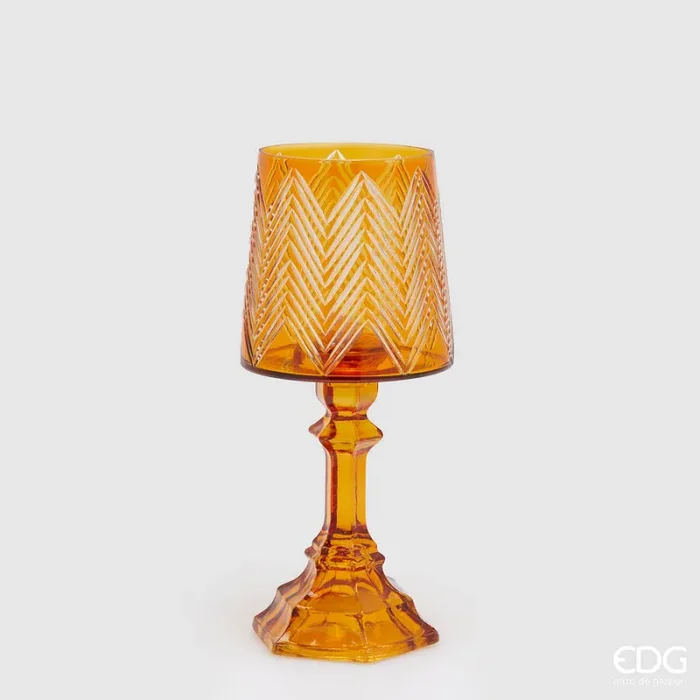EDG Enzo De Gasperi Portacandela Abat Jour H 30 Cm D 13 Cm Giallo