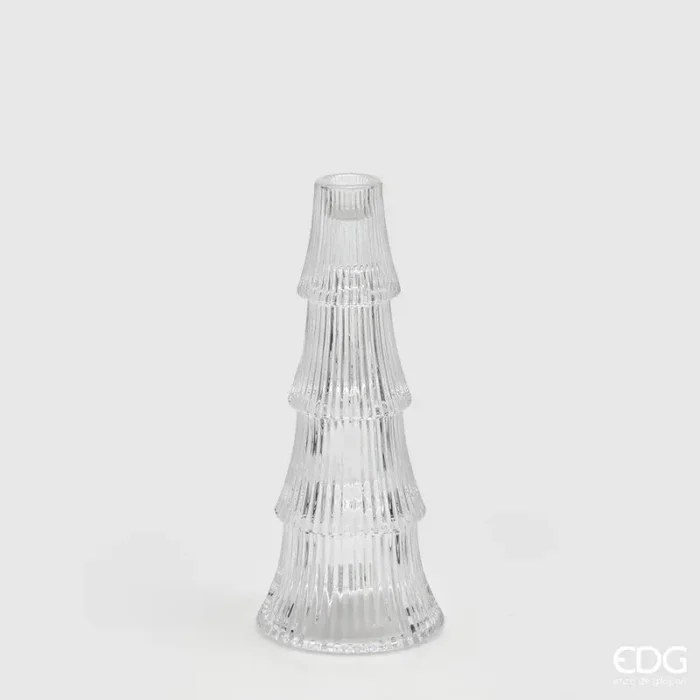 EDG Enzo De Gasperi Portacandela Pino Strati H24 D10 Natural Trasparente