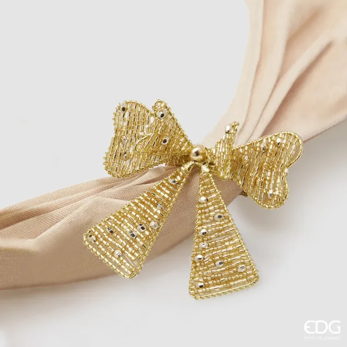 EDG Enzo De Gasperi Portatovagliolo Fiocco D 6 Cm Gold
