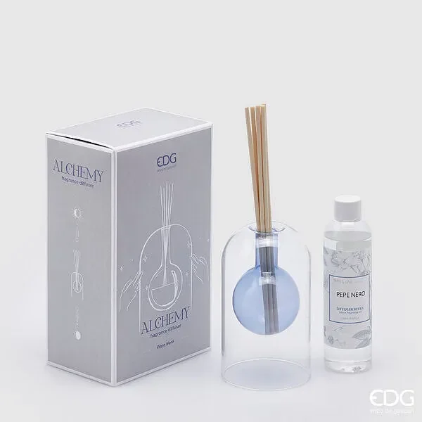 EDG Enzo De Gasperi Profumatore Alchemy Bottiglia 200 Ml H 14 Cm Pepe Nero