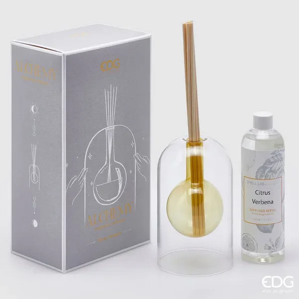 EDG Enzo De Gasperi Profumatore Alchemy Bottiglia 400 Ml H 17 Cm Citrus Verbena