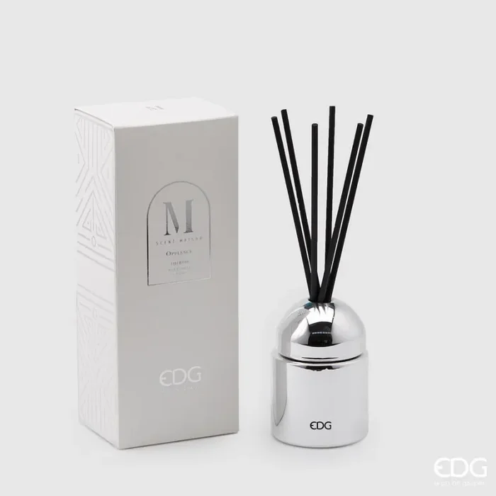 EDG Enzo De Gasperi Profumatore Ambiente Cupola Opulence Bottiglia Silver Specchio 200 Ml Firewood