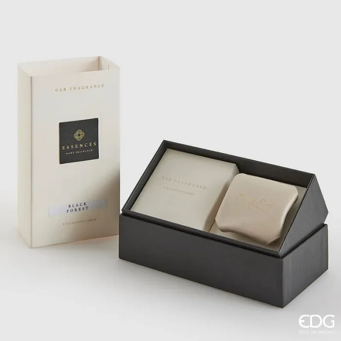 EDG Enzo De Gasperi Profumatore Auto Cuir 10 Ml L 6 Cm L 5,5 Cm Black Forest Scatola Regalo