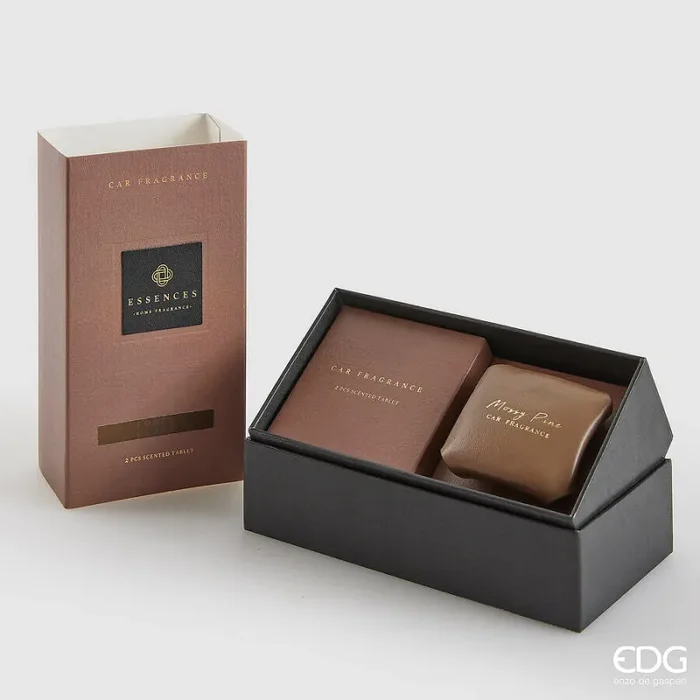 EDG Enzo De Gasperi Profumatore Auto Cuir 10 Ml L 6 Cm L 5,5 Cm Tonka Clove Scatola Regalo