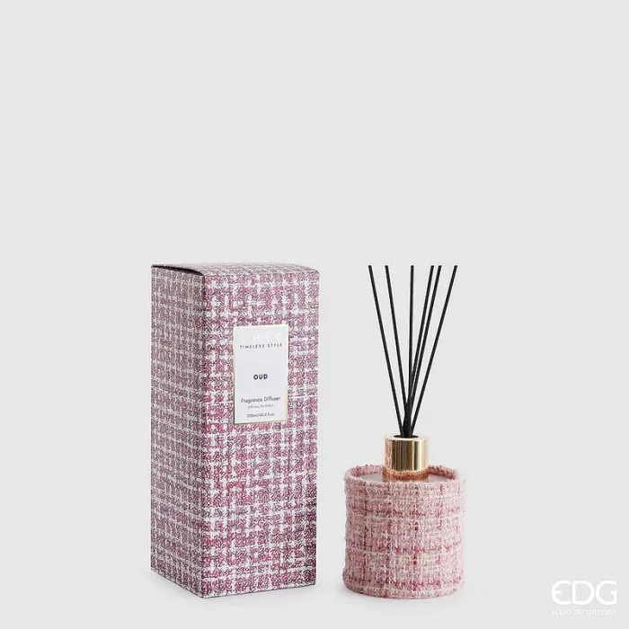 EDG Enzo De Gasperi Profumatore Bottiglia Boucle 500 Ml H 14 Cm Oud Scatola Regalo