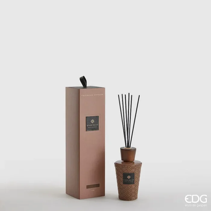 EDG Enzo De Gasperi Profumatore Bottiglia Cuir 150 Ml H 13,5 Cm Tonka Clove Scatola Regalo