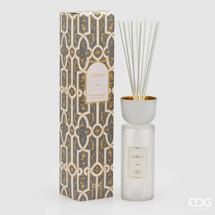 EDG Enzo De Gasperi Profumatore Bottiglia Deluxe 1.200 Ml H 30 Cm D 11 Cm Oud Scatola Regalo