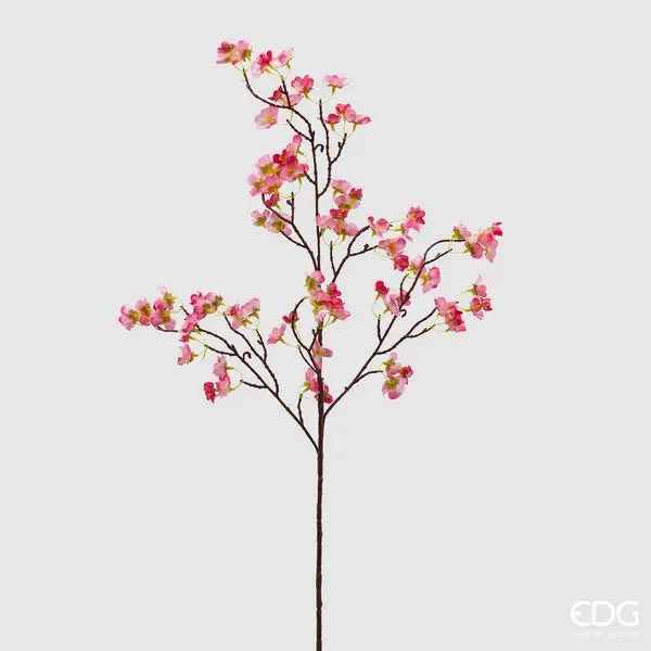EDG Enzo De Gasperi Ramo Fiori di Pesco Artificiale H 105 Cm Pink