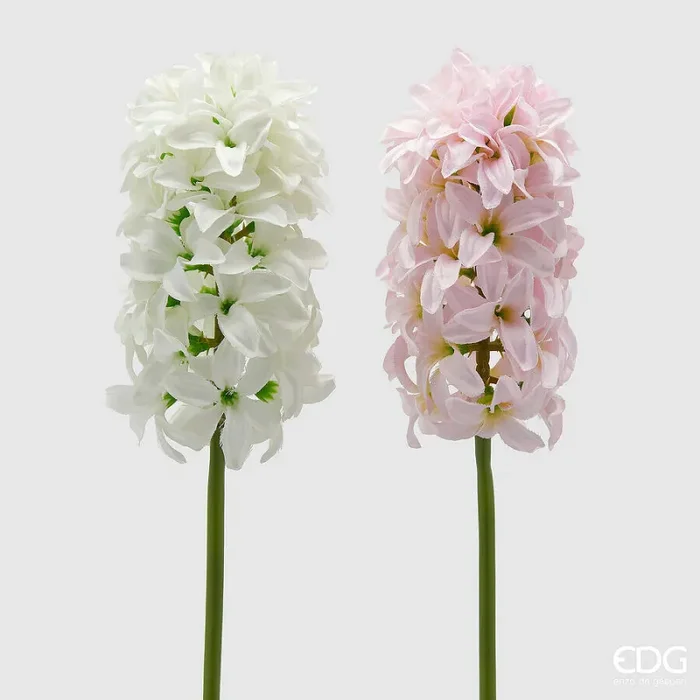 EDG Enzo De Gasperi Ramo Giacinto Artificiale Ass. H 45 Cm White Pink 1 Pz