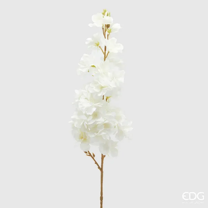 EDG Enzo De Gasperi Ramo Sakura Fiori di Ciliegio Artificiale H 70 Cm White
