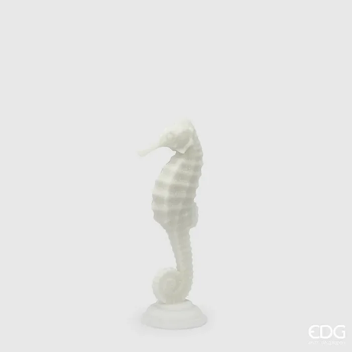 EDG Enzo De Gasperi Scultura Ippocampo H 31 Cm D 10 Cm Ivory