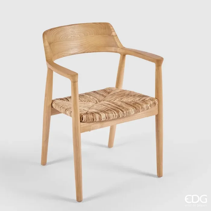 EDG Enzo De Gasperi Sedia In Sungkai H 80 Cm L 50 Cm L 55 Cm Natural Brown