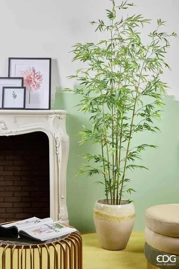 EDG Enzo De Gasperi Set 2 Pz Vaso Glaze Bombato H 42 Cm H 32 Cm Waterproof Sand - immagine 3