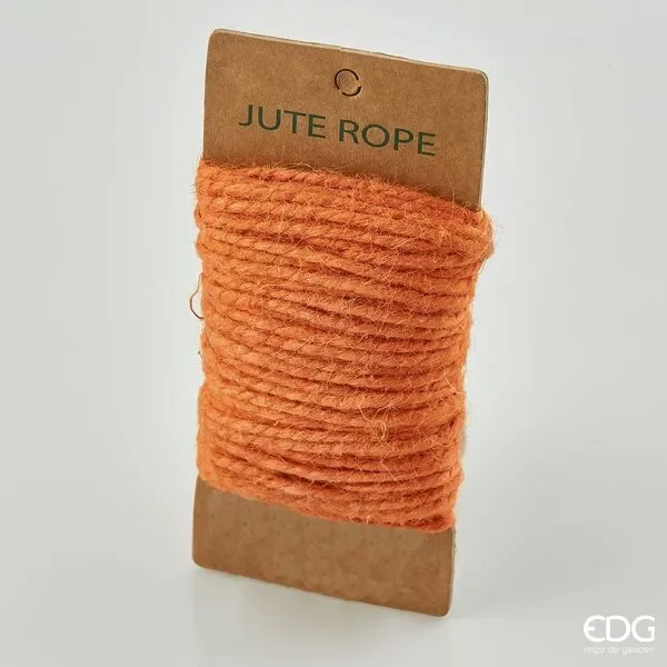 EDG Enzo De Gasperi Spago Iuta D 3 Mm 25 Mt 80 Gr Colore Arancione in Matassa