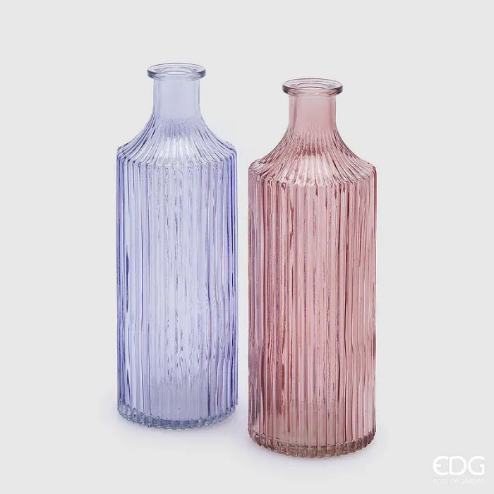 EDG Enzo De Gasperi Vaso Bottiglia H 22 Cm D 8 Cm 2 Ass. Pink 1 Pz In saldo