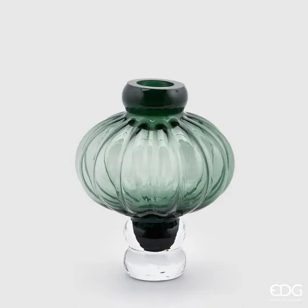 EDG Enzo De Gasperi Vaso Bubble H 23,5 Cm D 19 Cm Verde