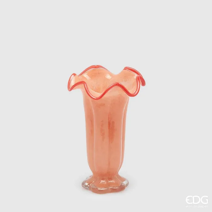 EDG Enzo De Gasperi Vaso Campanula H 25 Cm D 16 Cm Orange