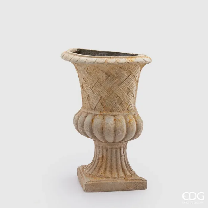 EDG Enzo De Gasperi Vaso da Parete Coppa H 59 Cm L 43 Cm L 22 Cm Ivory Sconti