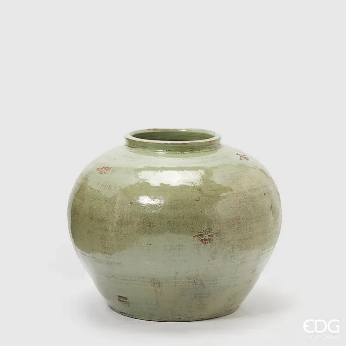 EDG Enzo De Gasperi Vaso Fenice Anfora H 51 Cm D 61 Cm Ceramica Waterproof Sage