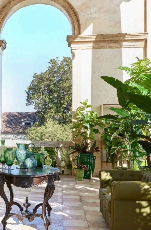 EDG Enzo De Gasperi Vaso Fenice Anfora H 69 Cm D 42 Cm Green Waterproof - immagine 2